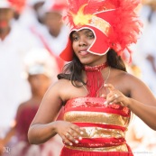 Carnaval de Guyane. Parade de Kourou 2017. Deguisement. Touloulou. Masques. Costumes. Marionnettes. Diables rouges. Noir marron. Neg marron. Balayeuses.