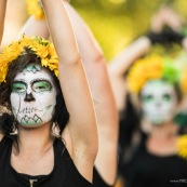 Carnaval de Guyane. Parade de Kourou 2017. Deguisement. Touloulou. Masques. Costumes. Marionnettes. Diables rouges. Noir marron. Neg marron. Balayeuses.