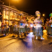 Carnaval de Guyane. Parade de Cayenne. Deguisement. Touloulou. Masques. Costumes. Marionnettes. Diables rouges. Noir marron. Neg marron. Balayseuses.